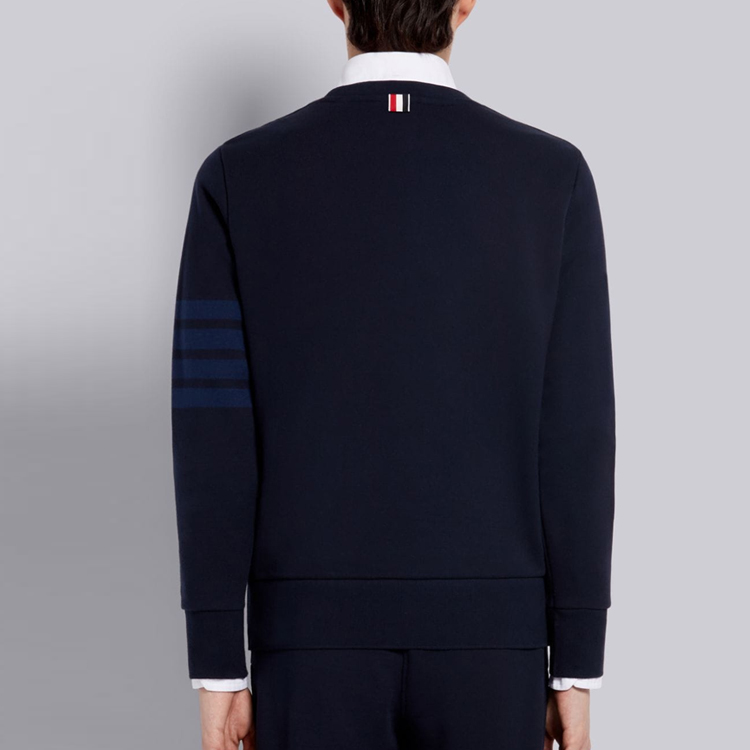 Details for トムブラウン クラシック 4ストライプ ニット プルオーバー ネイビーブルーセーター MJT248A-06910-415