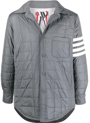 Chaqueta Camisa Acolchada Thom Browne 4 Franjas Gris Edición Otoño/Invierno. MJD089X07259035 Buy Chaqueta Camisa Acolchada Thom Browne 4 Franjas Gris Edición Otoño/Invierno. MJD089X07259035