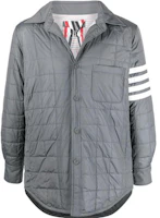 Order Thom Browne 經典4條紋灰色襯衫外套 秋冬款 MJD089X07259035