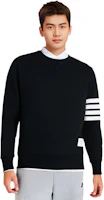 Sizing 톰브라운 클래식 4-스트라이프 로고 풀오버 스웻셔츠 네이비 블루 MJT021L-00535-461