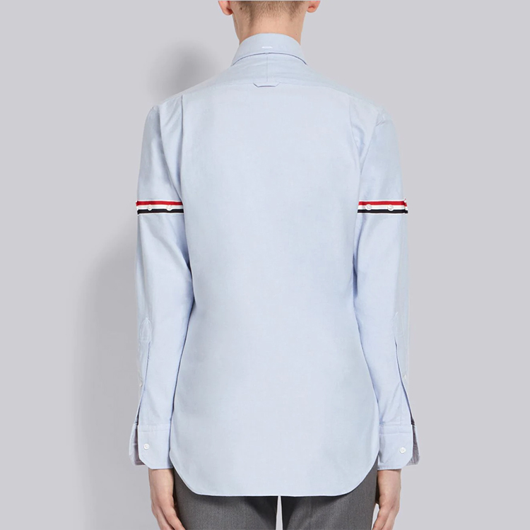 Thom Browne Classic Blue Oxford Striped Long Sleeve Shirt MWL150E-00139-480 圖 6