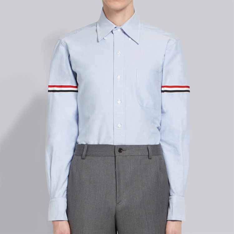 Thom Browne Classic Blue Oxford Striped Long Sleeve Shirt MWL150E-00139-480 圖 8