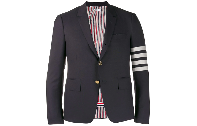 THOM BROWNE Classic Four-Stripe Blue Blazer - Back to School Edition MJC159A-06146-415 圖 2