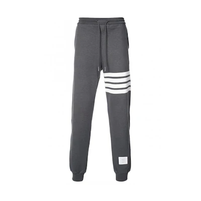 Thom Browne Classic Grey 4-Bar Knitted Track Pants Men’s Spring Fall MJQ008H00535-025