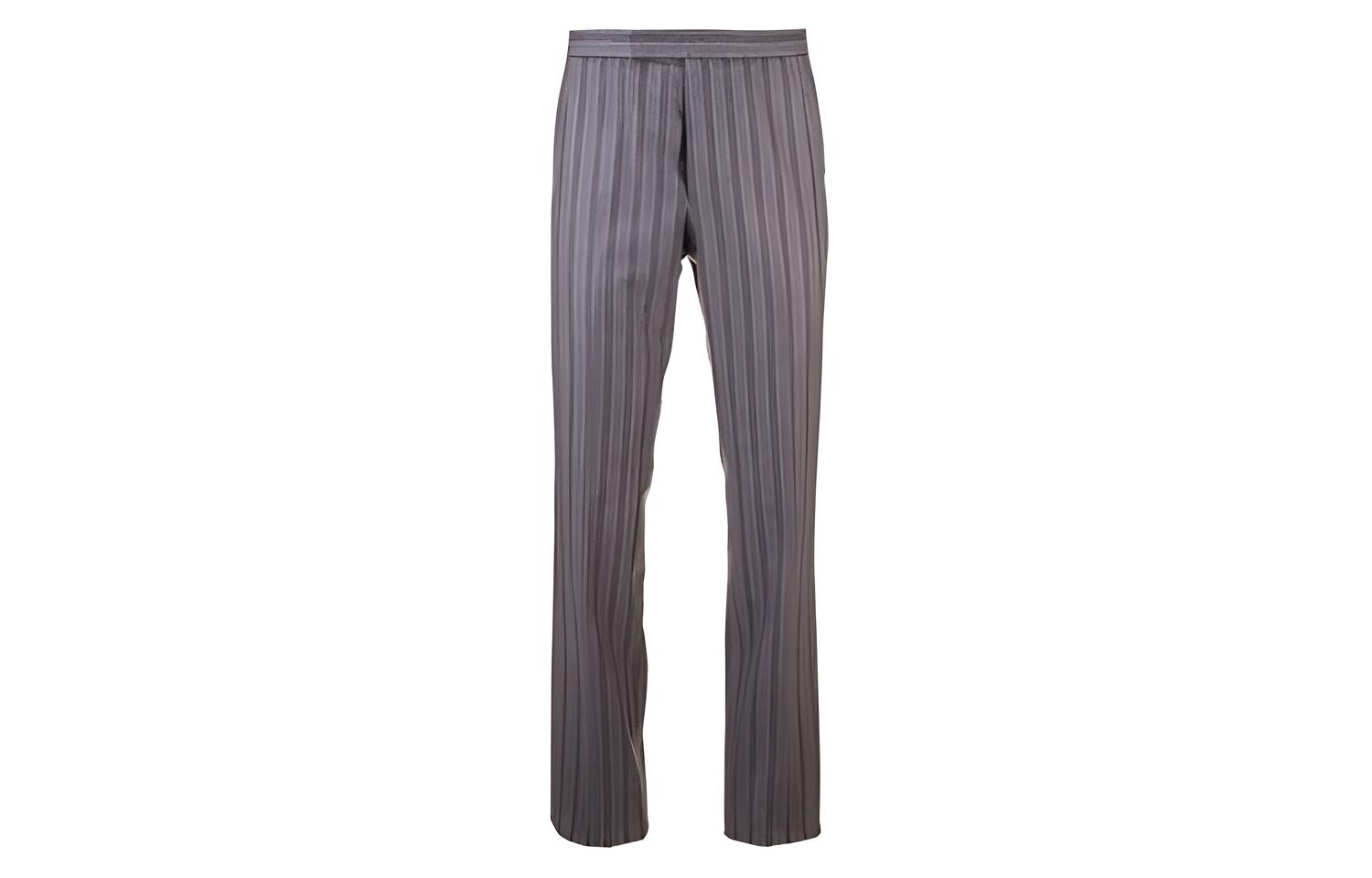Thom Browne Classic Grey Striped Wool Pants Men’s Grey MTC001A-06306-035