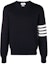Buy Thom Browne Classic Ivy Boy 4-Bar Navy Blue Baju Sejuk Rajut Pullover. MKA202A-00219-415