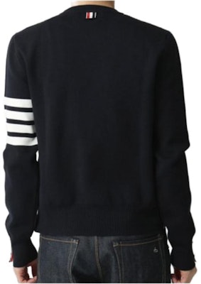 Thom Browne Classic Ivy Boy 4-Bar Navy Blue Baju Sejuk Rajut Pullover. MKA202A-00219-415 Cheap Thom Browne Classic Ivy Boy 4-Bar Navy Blue Baju Sejuk Rajut Pullover. MKA202A-00219-415