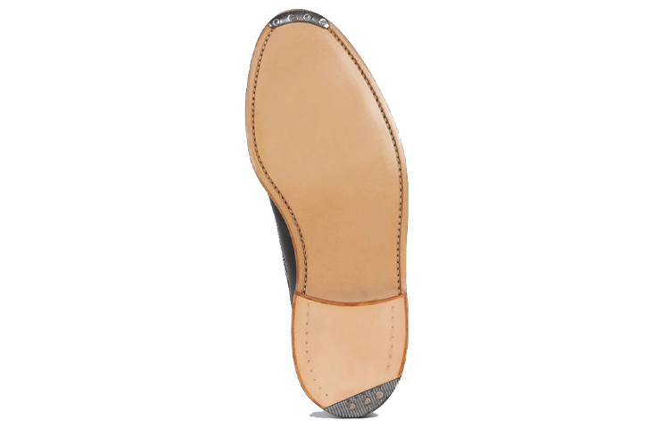 Shop 汤姆·布朗经典黑色闪光长翼布洛克鞋 MFD002A06764001