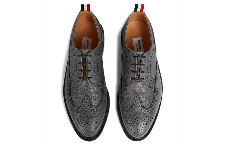 Lookbook Thom Browne Zapato Clásico Longwing Brogue 'Gris Oscuro' MFD002A00198025