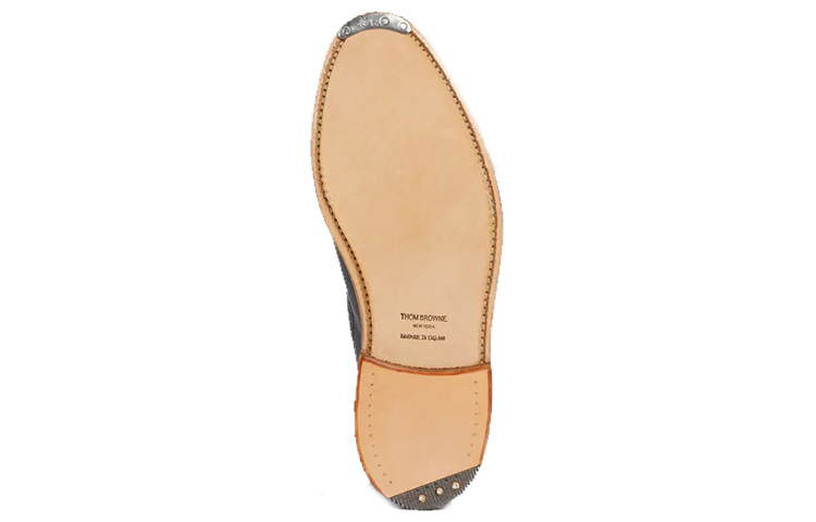 Shop Thom Browne Zapato Clásico Longwing Brogue 'Gris Oscuro' MFD002A00198025