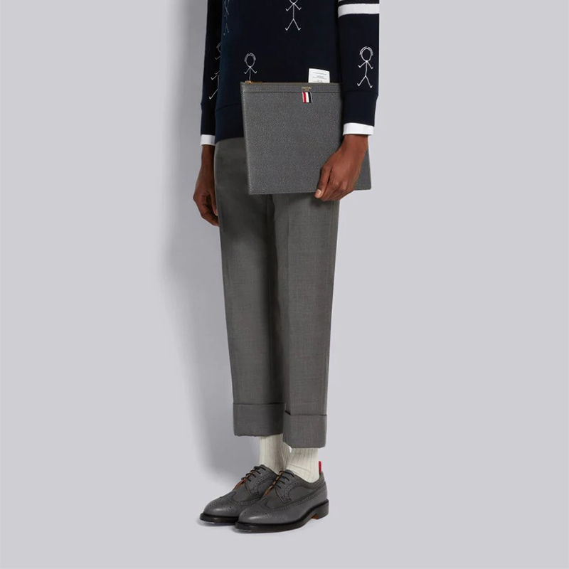 Purchase Thom Browne Zapato Clásico Longwing Brogue 'Gris Oscuro' MFD002A00198025