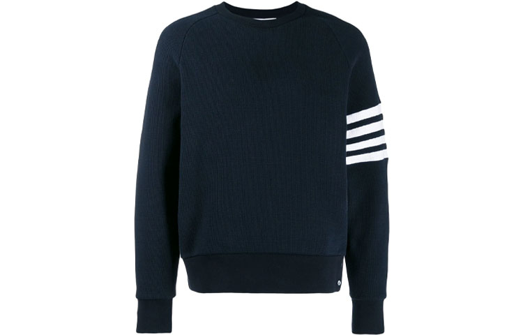 Order トムブラウン クラシック ネイビー スウェットシャツ フォーストライプ 秋モデル MJT205A-06452-415