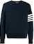Order Thom Browne Sweatshirt Navy Klasik dengan Empat Garis - Musim Gugur. MJT205A-06452-415