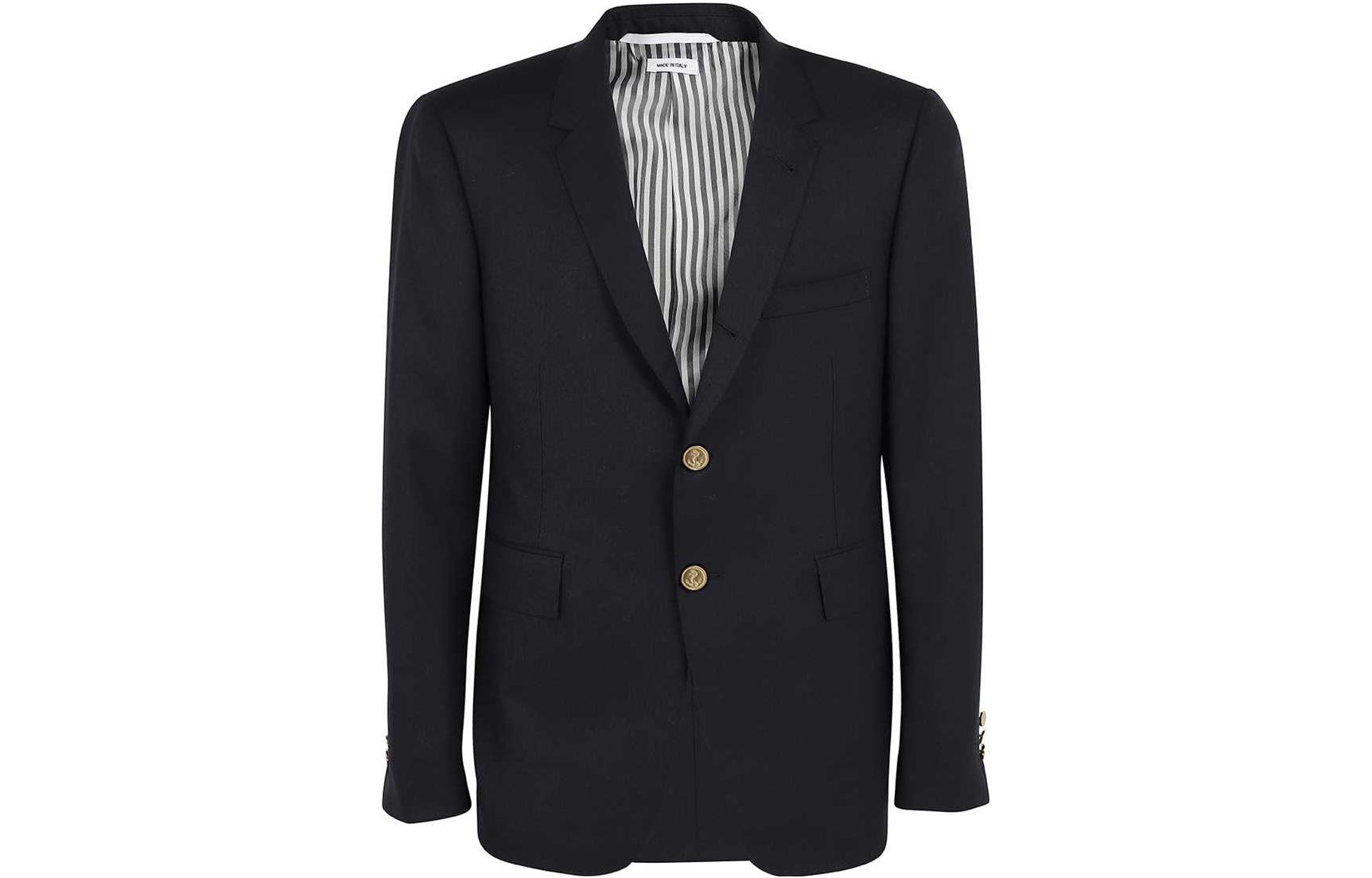 THOM BROWNE Classic Navy Wool Slim Fit Blazer MJC001A-00626-415 圖 2