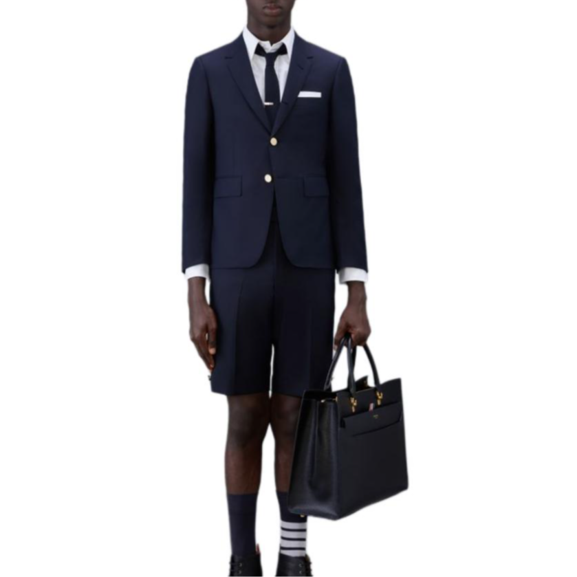 THOM BROWNE Classic Navy Wool Slim Fit Blazer MJC001A-00626-415 圖 4