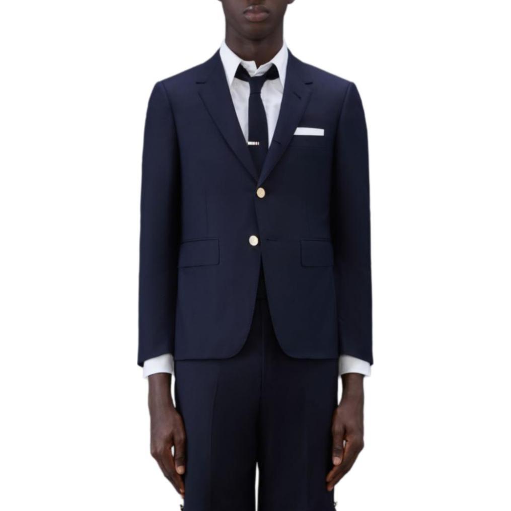 THOM BROWNE Classic Navy Wool Slim Fit Blazer MJC001A-00626-415 圖 5