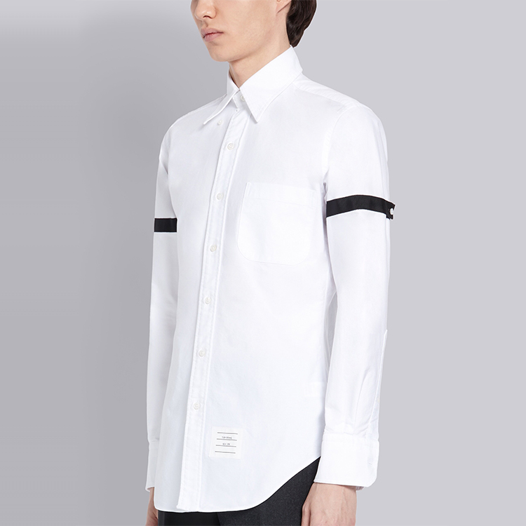 Thom Browne Classic Oxford Long Sleeve Shirt White for Men MWL150B-00139-100 圖 6
