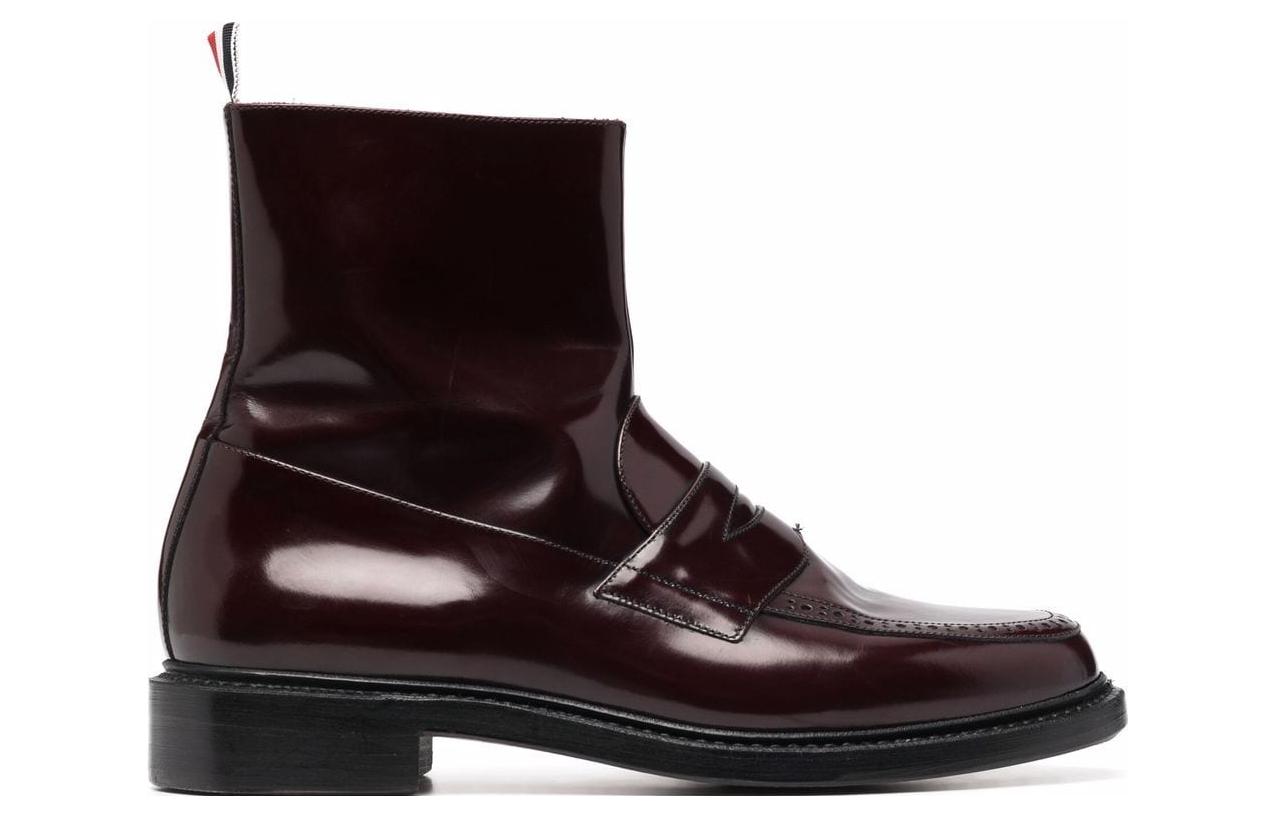 Order Thom Browne Classic Round-Toe Boot 'Brown Leather' MFB207AL0006614