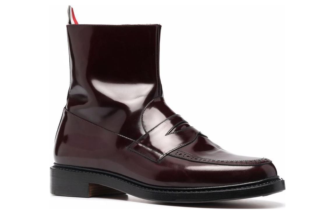 Lookbook Thom Browne Classic Round-Toe Boot 'Brown Leather' MFB207AL0006614
