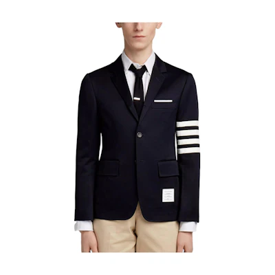 THOM BROWNE Classic Split Stripe Blazer Fall Navy Back-to-School MJU490A-03788-415