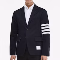 Cheap THOM BROWNE Classic Split Stripe Blazer Fall Navy Back-to-School MJU490A-03788-415