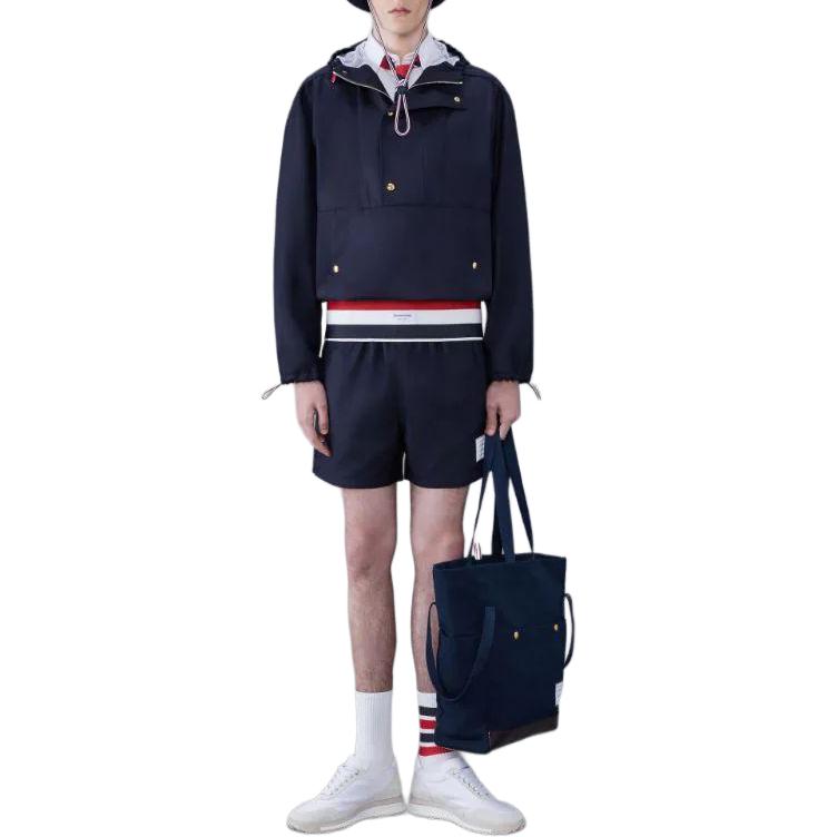 Thom Browne Classic Stripe Zip Hoodie Jacket Navy Blue  Outerwear. MJO213A-00626-415 圖 5