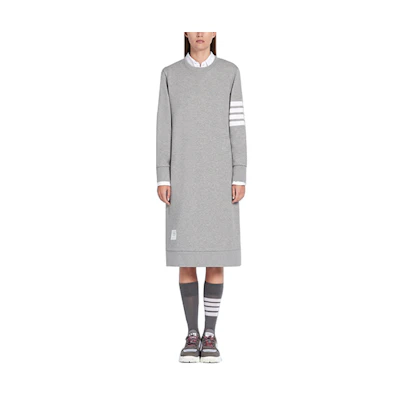 THOM BROWNE Classic Striped Dress in Grey FJD056A-00535-055