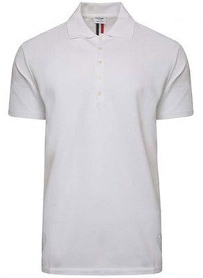 Polo de Manga Corta Clásico Rayado Thom Browne Blanco MJP042A-00050-100 Order Polo de Manga Corta Clásico Rayado Thom Browne Blanco MJP042A-00050-100