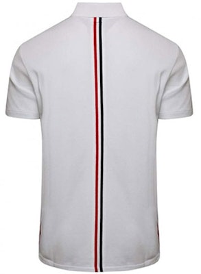 Polo de Manga Corta Clásico Rayado Thom Browne Blanco MJP042A-00050-100 Lookbook Polo de Manga Corta Clásico Rayado Thom Browne Blanco MJP042A-00050-100