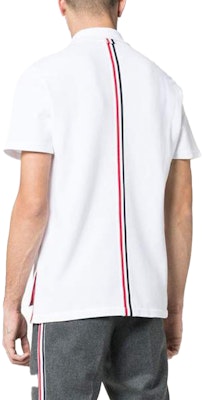 Polo de Manga Corta Clásico Rayado Thom Browne Blanco MJP042A-00050-100 Purchase Polo de Manga Corta Clásico Rayado Thom Browne Blanco MJP042A-00050-100