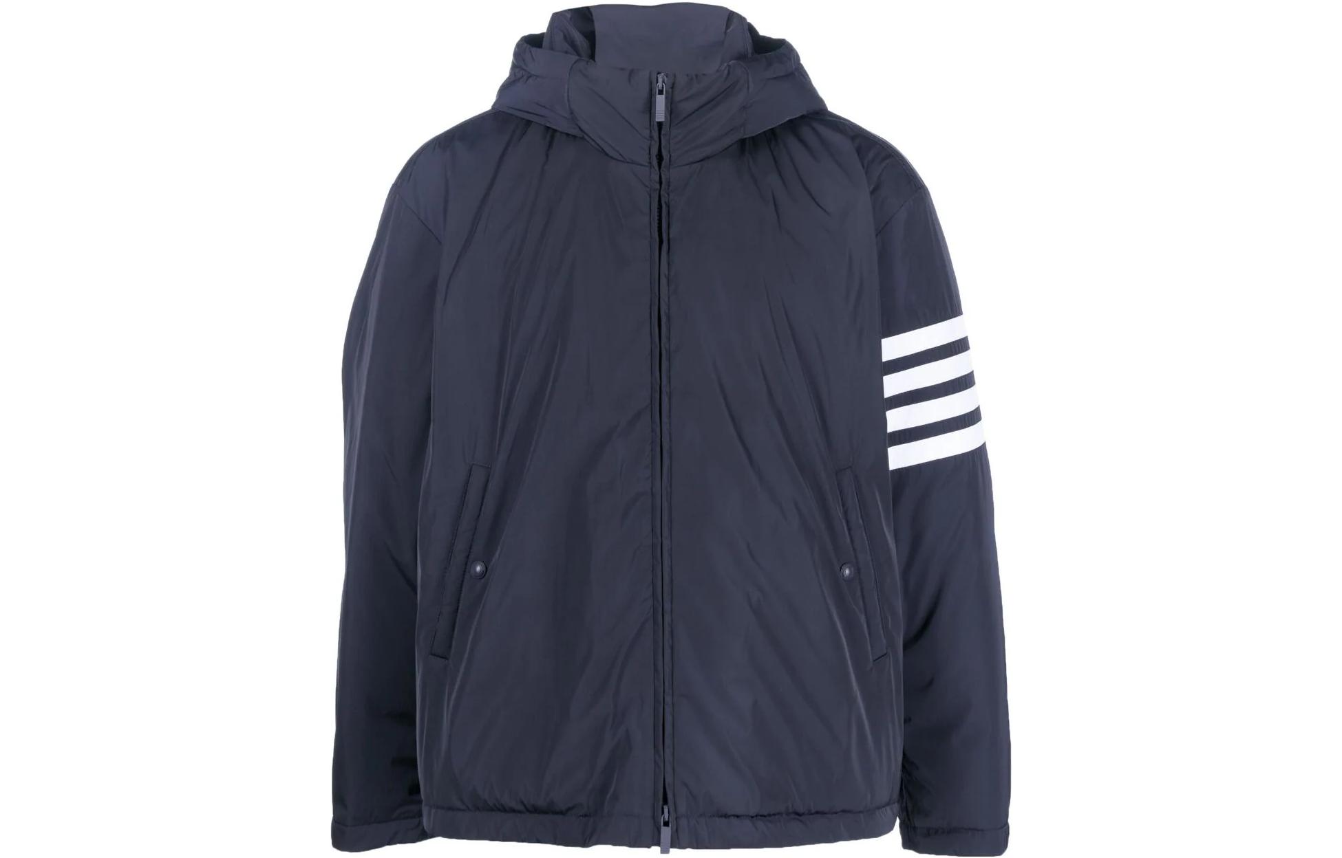 Thom Browne Classic Striped Zip-Up Jacket Ivy Style Blue Fall Winter MJD102X-07259-415