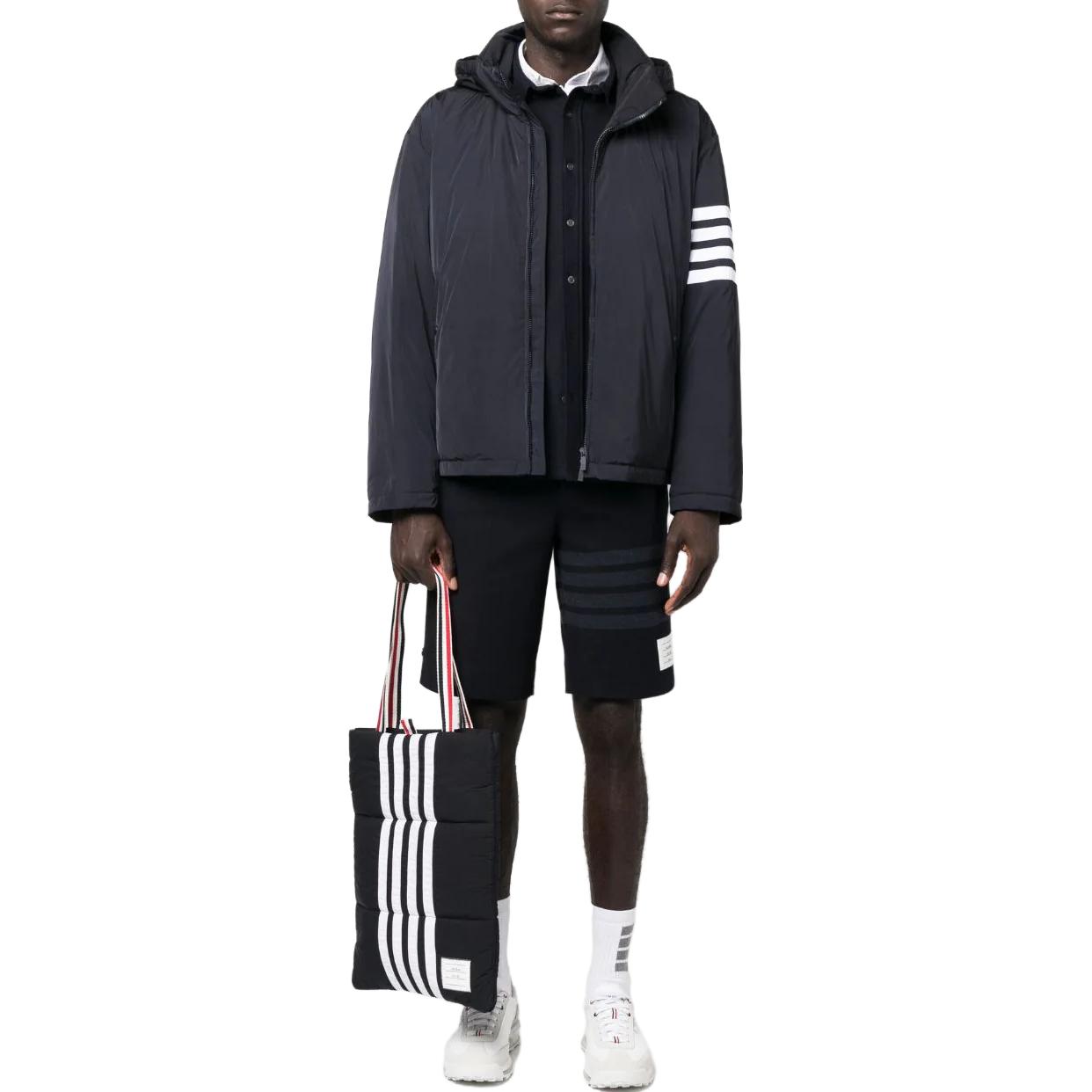 Lookbook 汤姆布朗经典条纹拉链夹克 常春藤风 蓝色 秋冬款 MJD102X-07259-415