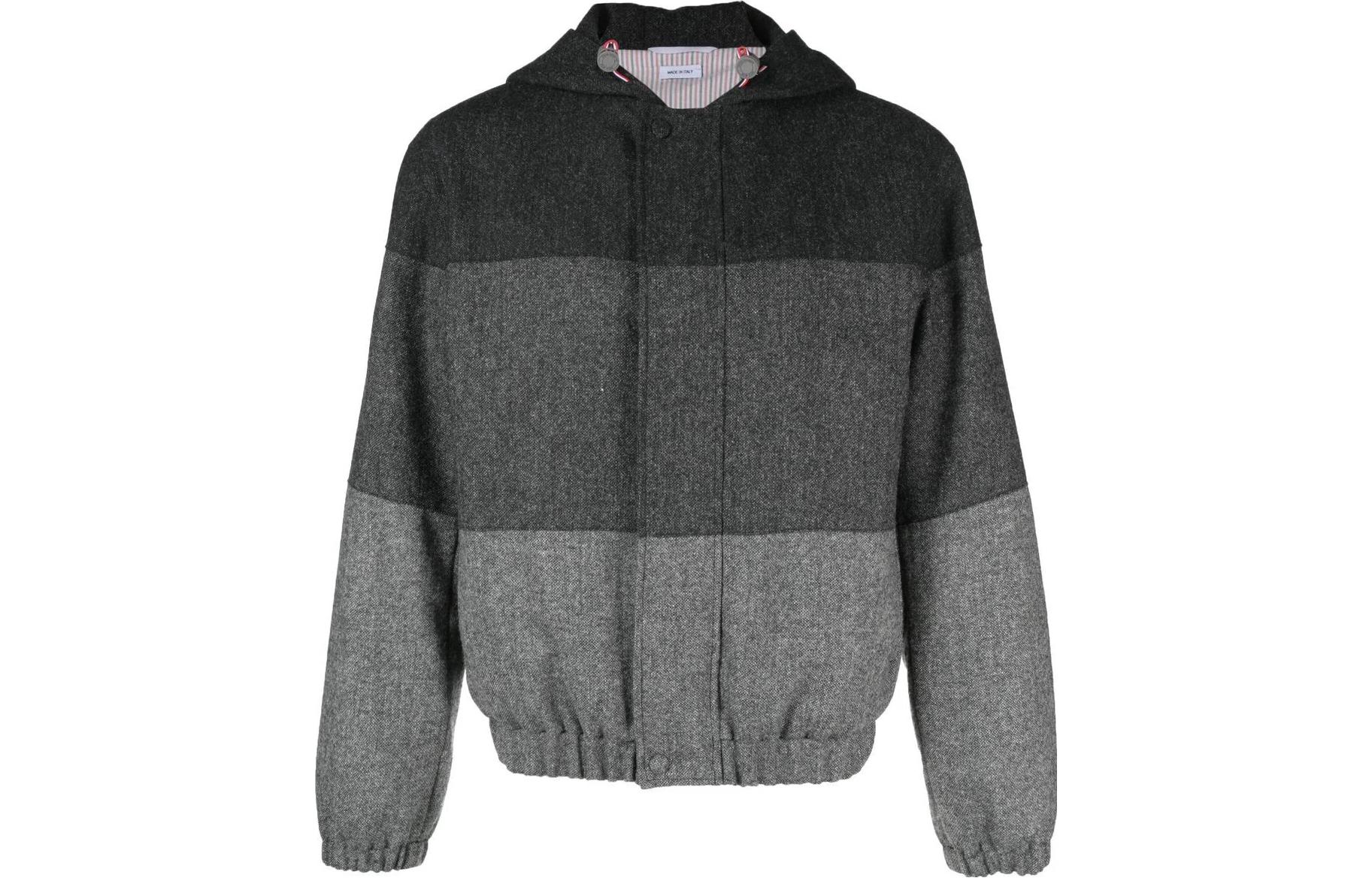 Thom Browne Colorblock Hooded Long Sleeve Jacket MJO205A-05385-015