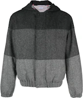 Thom Browne Colorblock Hooded Long Sleeve Jacket MJO205A-05385-015 Thom Browne Colorblock Hooded Long Sleeve Jacket MJO205A-05385-015