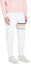 Lookbook Pantalones Jogger Blancos Thom Browne para Hombre con Rayas Colorblock MJQ065E-04061-100