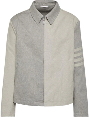 Thom Browne 男士拼色長袖拉鍊外套 MJO166FF0253035 Buy Thom Browne 男士拼色長袖拉鍊外套 MJO166FF0253035