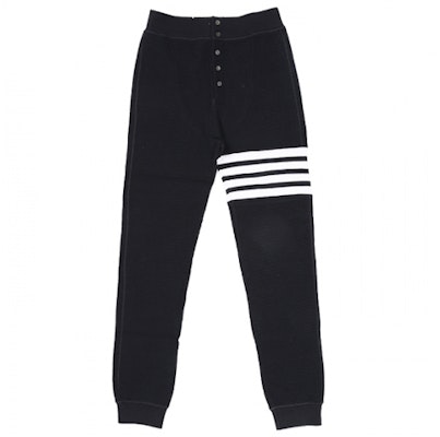 トムブラウン コンパクトワッフル 4バー ロングジョンズ ネイビーブルー 秋冬パンツ MJB012A-05802-415 Order トムブラウン コンパクトワッフル 4バー ロングジョンズ ネイビーブルー 秋冬パンツ MJB012A-05802-415