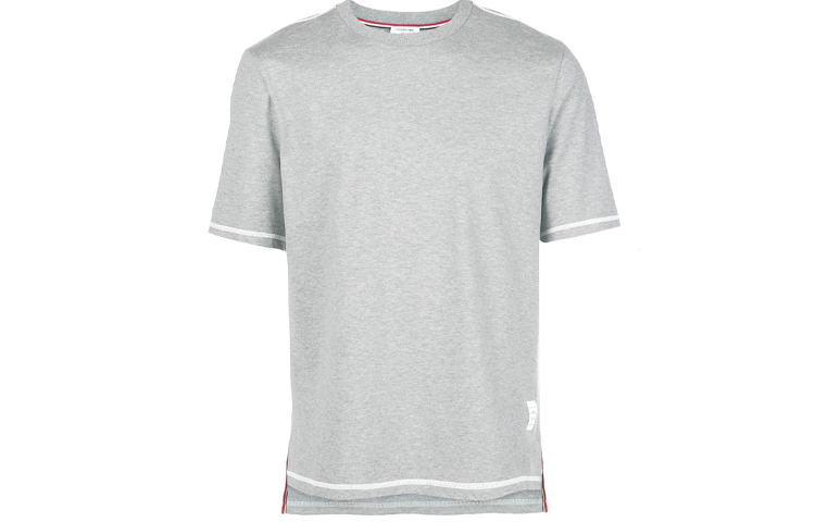 Order Camiseta de manga corta Thom Browne con costuras en contraste. MJS110A-01454-055