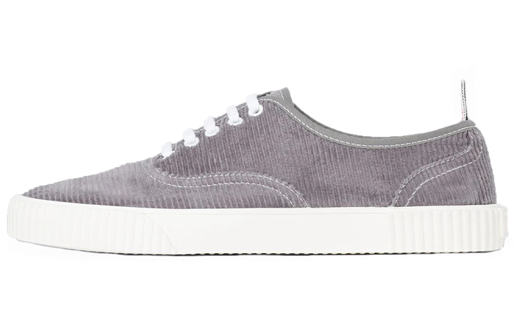 Thom Browne Corduroy Heritage Low-Top Sneakers 'Dark Grey CMFT'