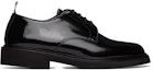 Order Thom Browne Kasut Formal 'Kulit Hitam Berkilat' MFD205A00003001
