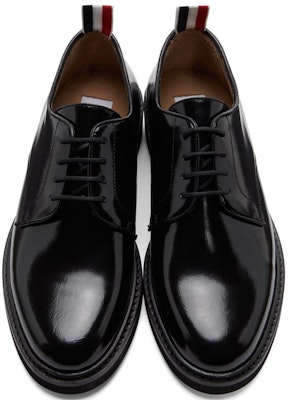 Thom Browne Kasut Formal 'Kulit Hitam Berkilat' MFD205A00003001 Lookbook Thom Browne Kasut Formal 'Kulit Hitam Berkilat' MFD205A00003001
