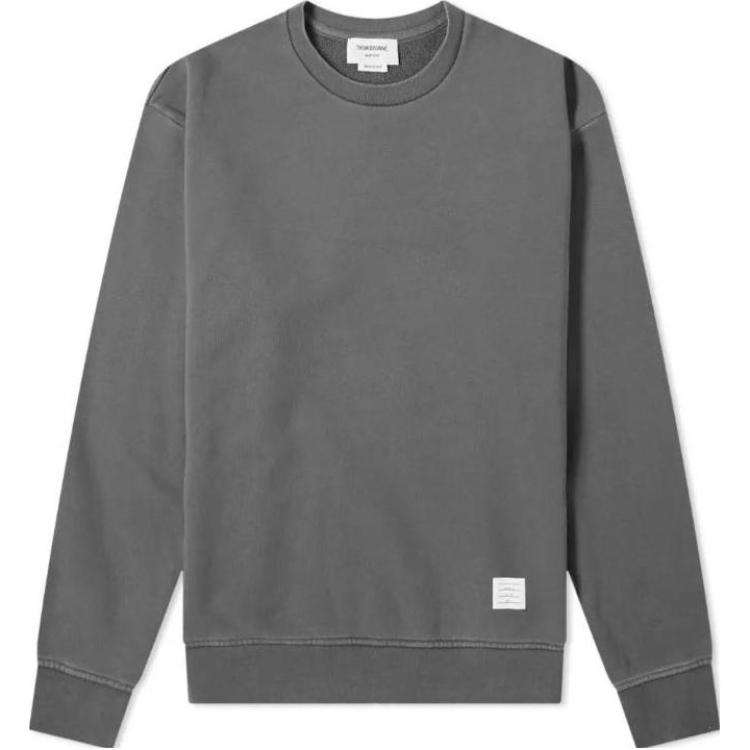 Thom Browne Faded Effect Crewneck Pullover Sweatshirt Men’s Grey MJT262B-03377-035