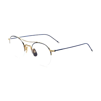 Thom Browne Fashion Stylish Pilot Optical Glasses Unisex Trendy Eyewear. TB903BTNVYGLD49