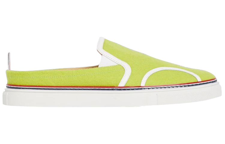 Order Thom Browne Selipar Flanel 'Kuning' MFL025B06185740