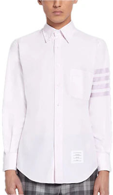 Thom Browne Four-Bar Oxford Long Sleeve Shirt Pink Men MWL001A-06496-680 Order Thom Browne Four-Bar Oxford Long Sleeve Shirt Pink Men MWL001A-06496-680