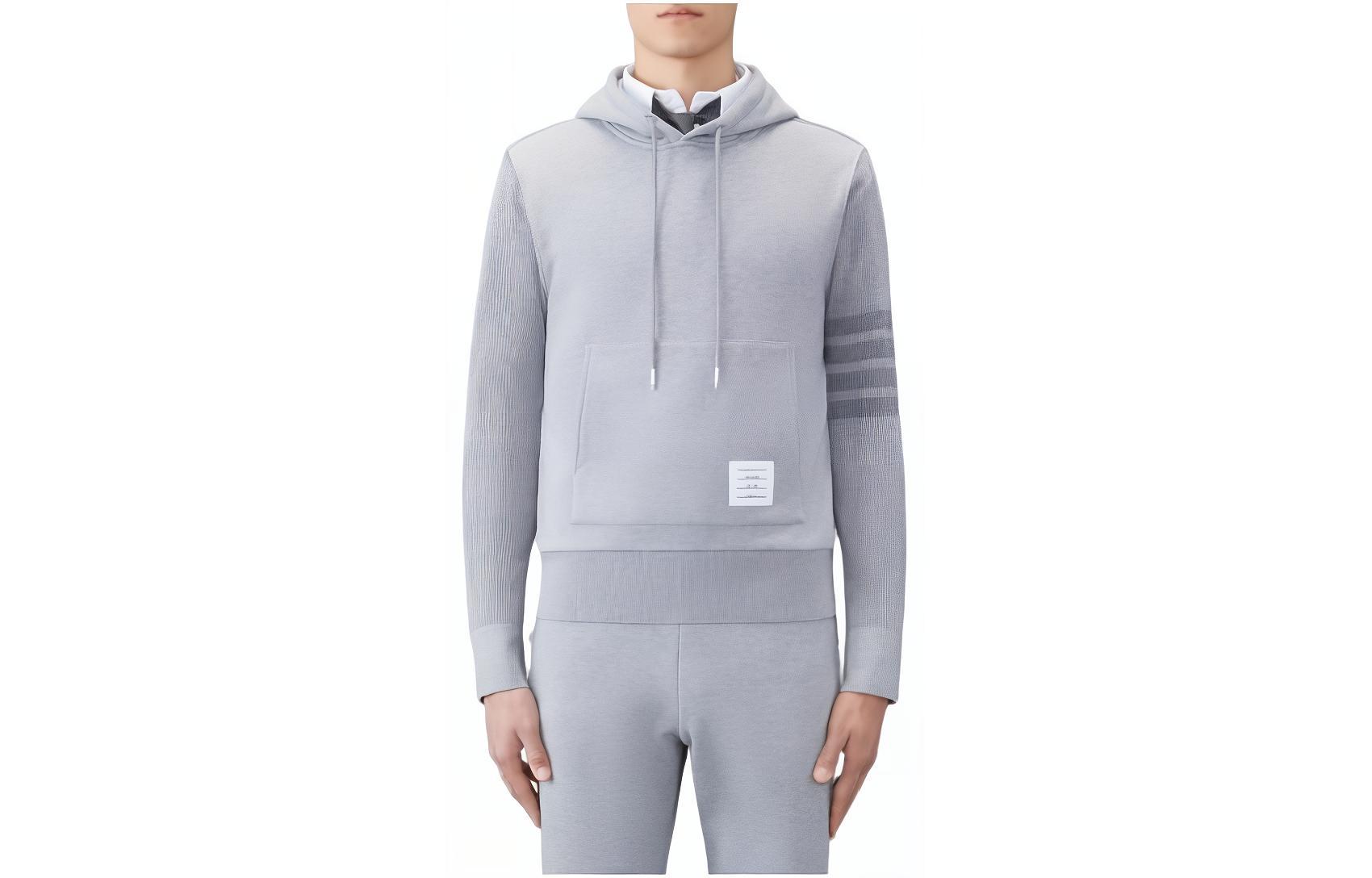 Thom Browne Four-Bar Stripe Sweatshirt Grey MJT236A-03377-055