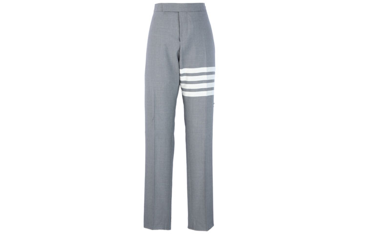 THOM BROWNE Four-Stripe Low-Waist Casual Pants, Gray MTC159A-06146-035
