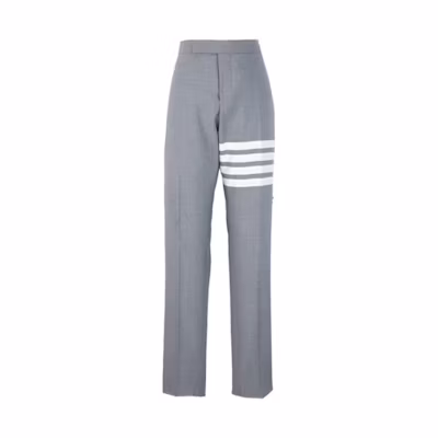 THOM BROWNE Four-Stripe Low-Waist Casual Pants, Gray MTC159A-06146-035