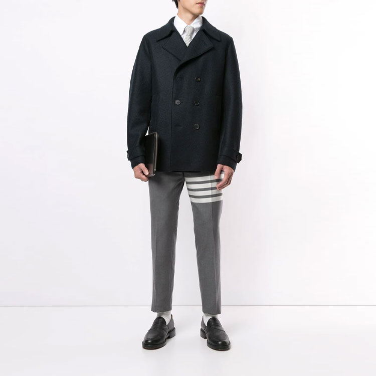 Shop 汤姆布朗 四杠低腰休闲裤 灰色 MTC159A-06146-035