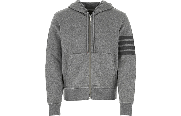 Order トム ブラウン FW20 クラシック 4ストライプ ジップパーカー グレー MJT249A-06910-035